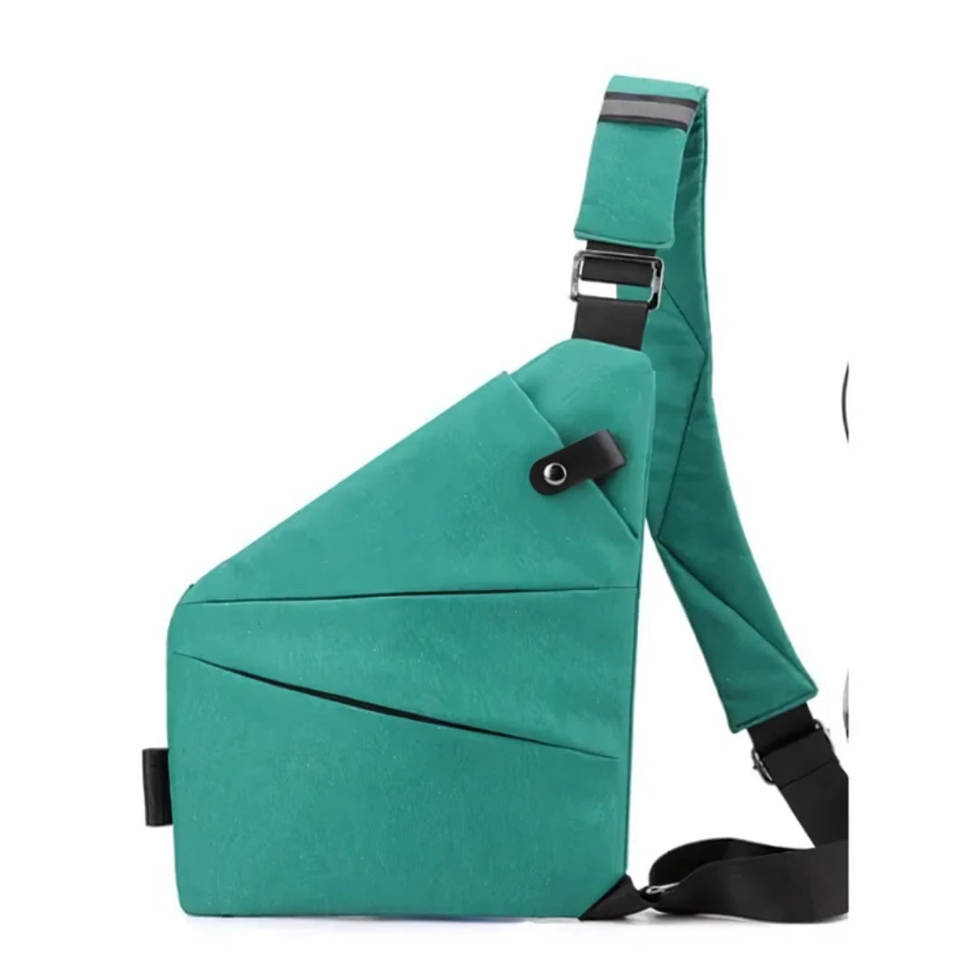 Detalje af lynlåslukning på crossbody taske