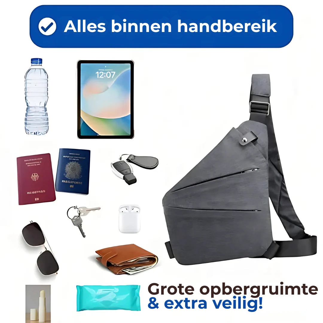 Kompakt skuldertaske til daglig pendling