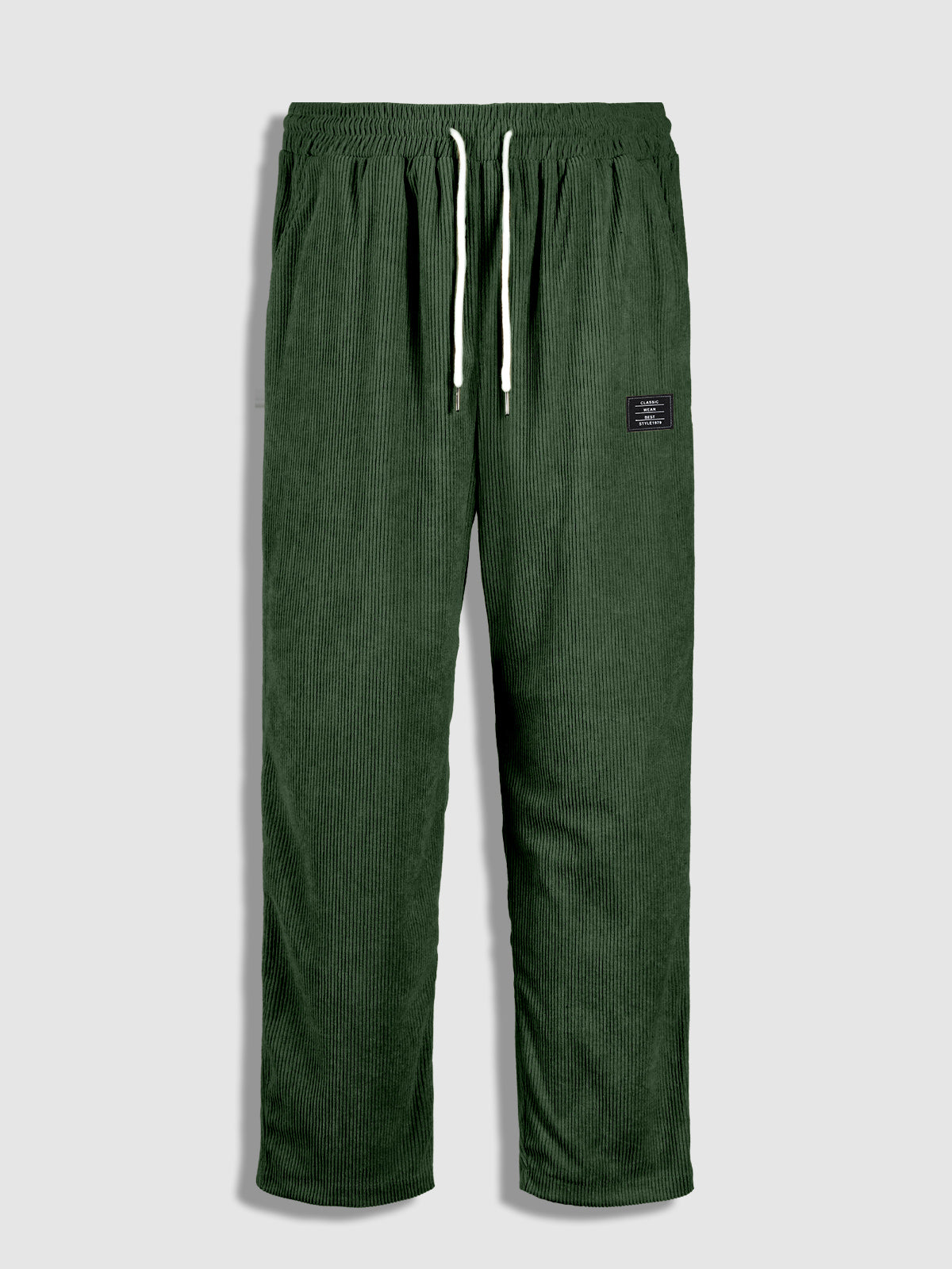 Fritidsbukser i fløjl til mænd – khaki styling