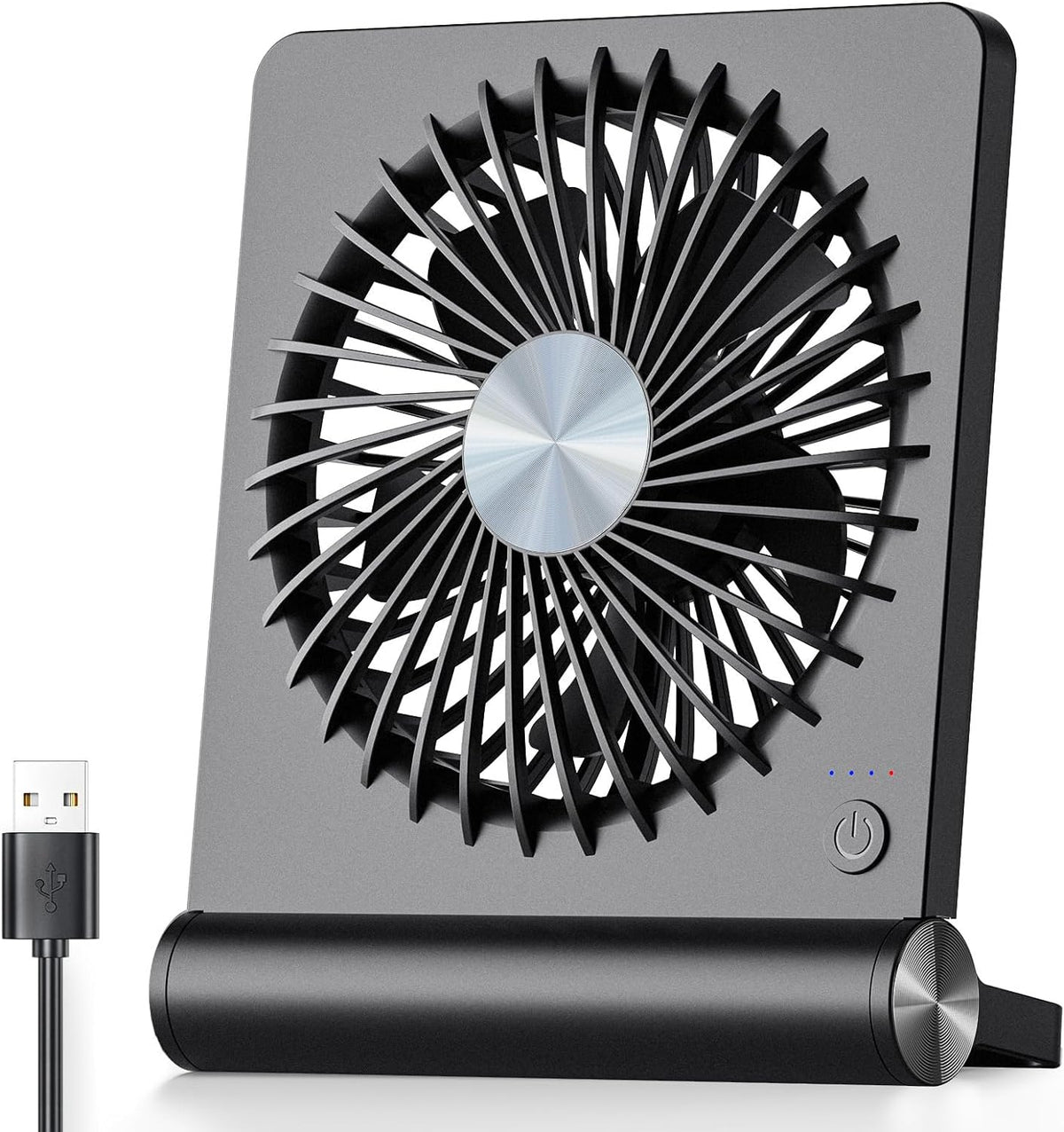 Kompakt USB bordventilator – frontvisning