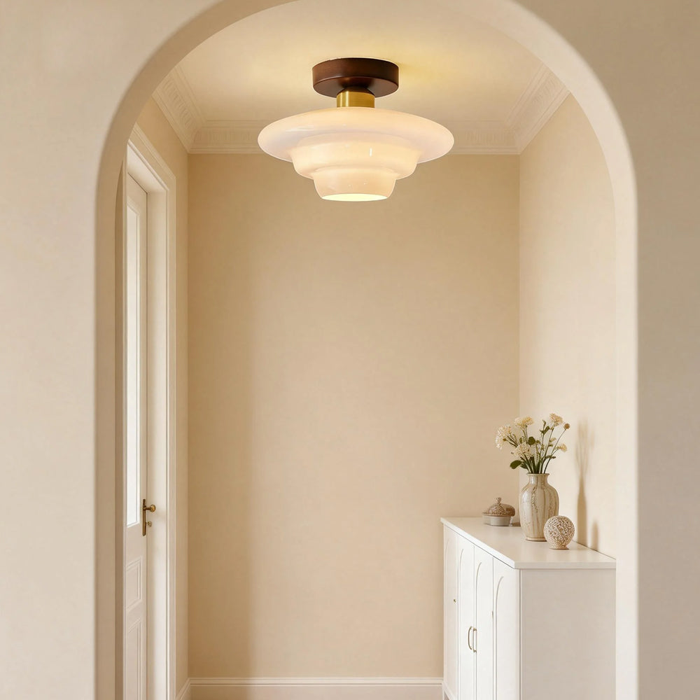 Loftlampe størrelse A – diameter 30 cm, højde 19 cm