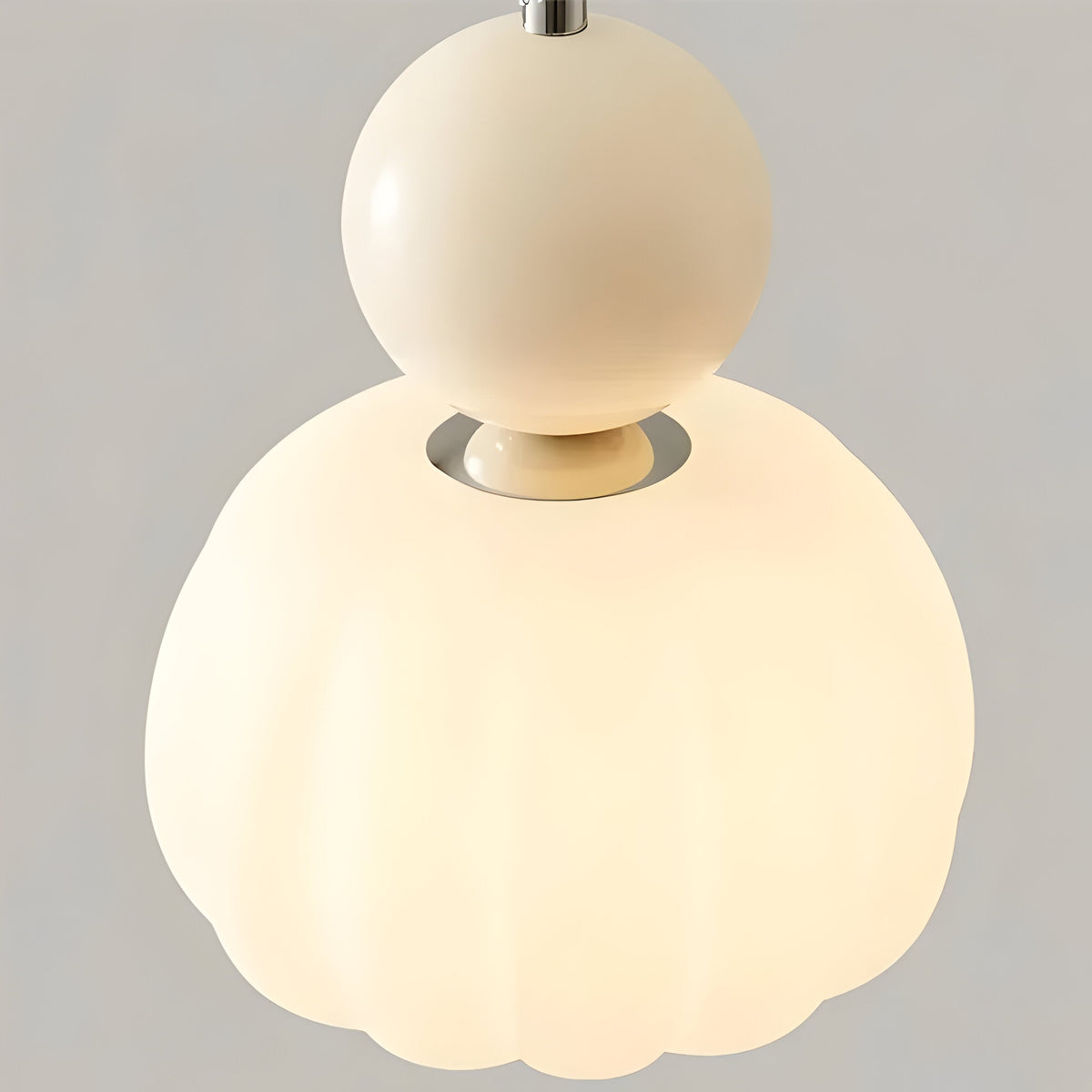 Solar-Powered Elegance: Mjørik Nordic Cream Pendant Lamp** **Meta Title:** Eco-Friendly Solar Pendant Lamp for Outdoor Spaces - Lioren