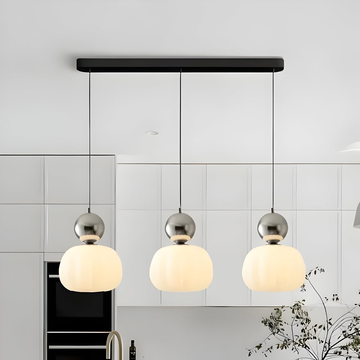 Solar-Powered Elegance: Mjørik Nordic Cream Pendant Lamp** **Meta Title:** Eco-Friendly Solar Pendant Lamp for Outdoor Spaces - Lioren