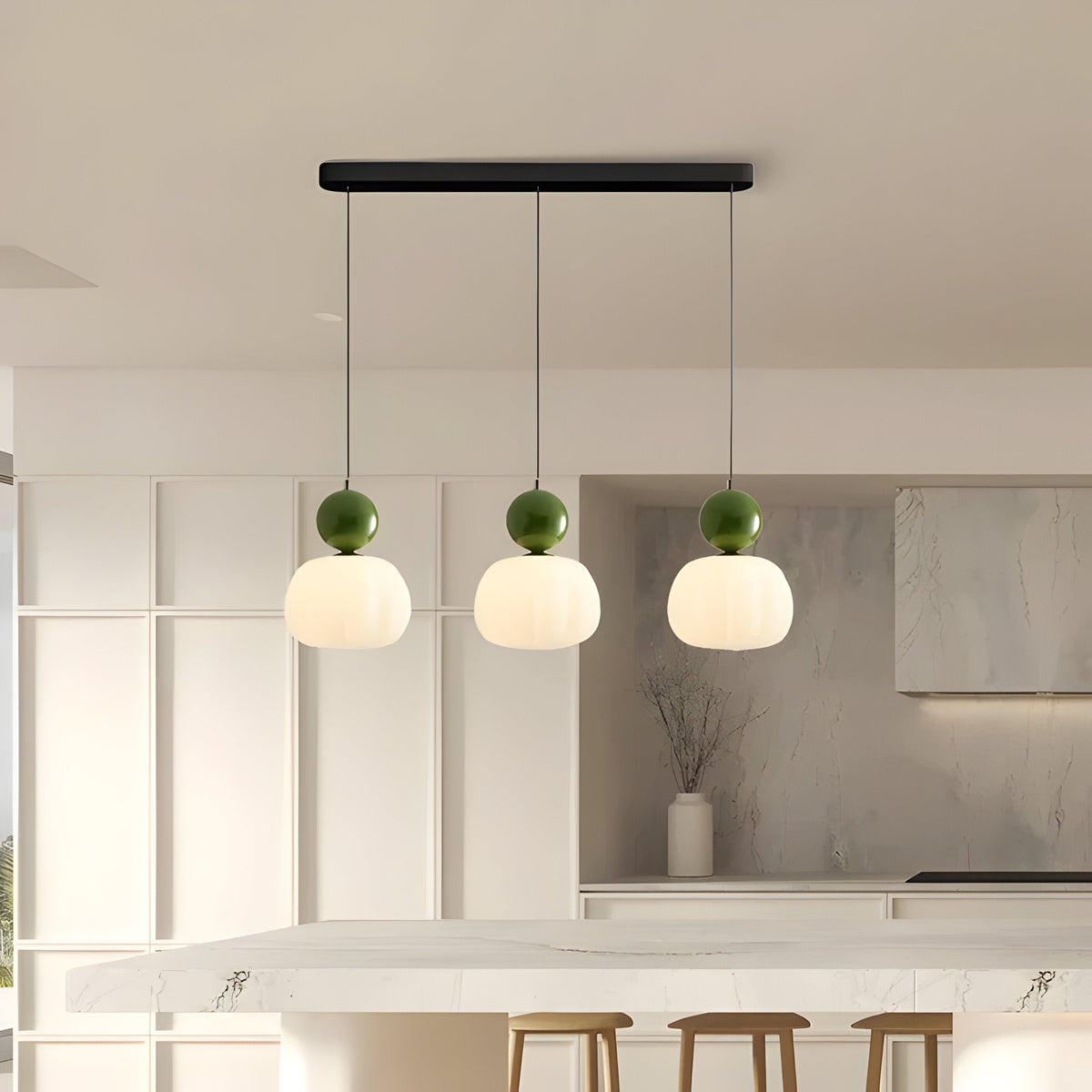 Solar-Powered Elegance: Mjørik Nordic Cream Pendant Lamp** **Meta Title:** Eco-Friendly Solar Pendant Lamp for Outdoor Spaces - Lioren