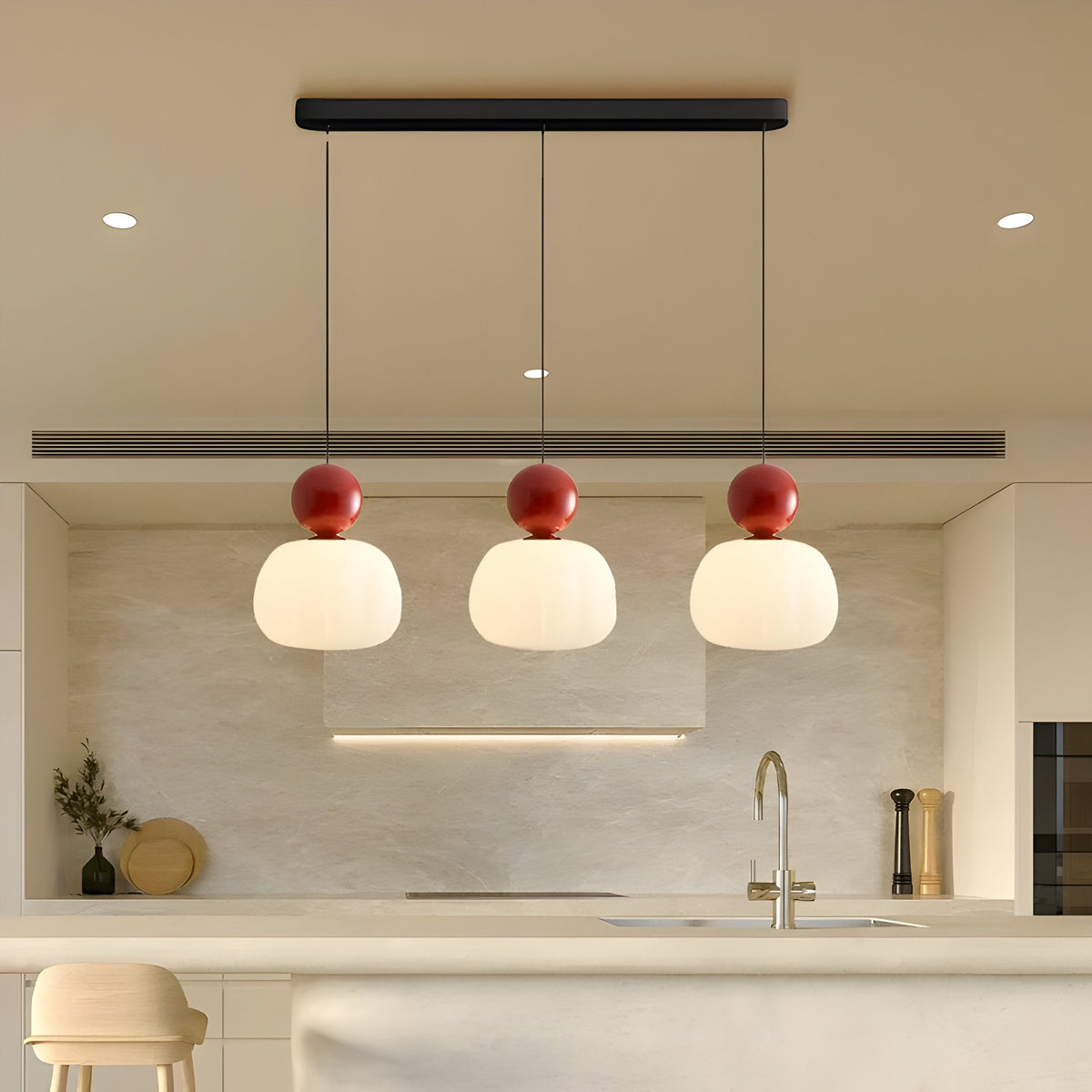 Solar-Powered Elegance: Mjørik Nordic Cream Pendant Lamp** **Meta Title:** Eco-Friendly Solar Pendant Lamp for Outdoor Spaces - Lioren