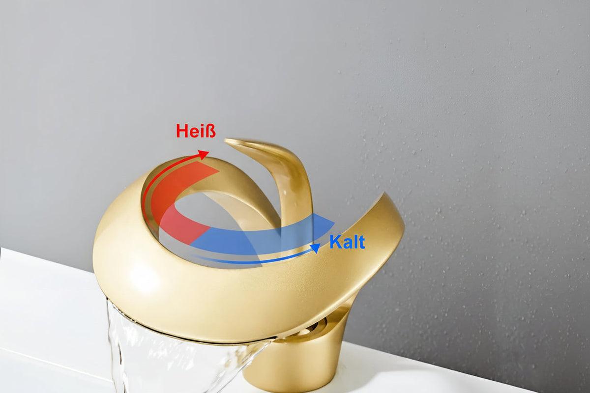 AquaGleam - Badeværelsesvandhanearmaturer Minimalistisk Stil - Badeværelsesarmatur