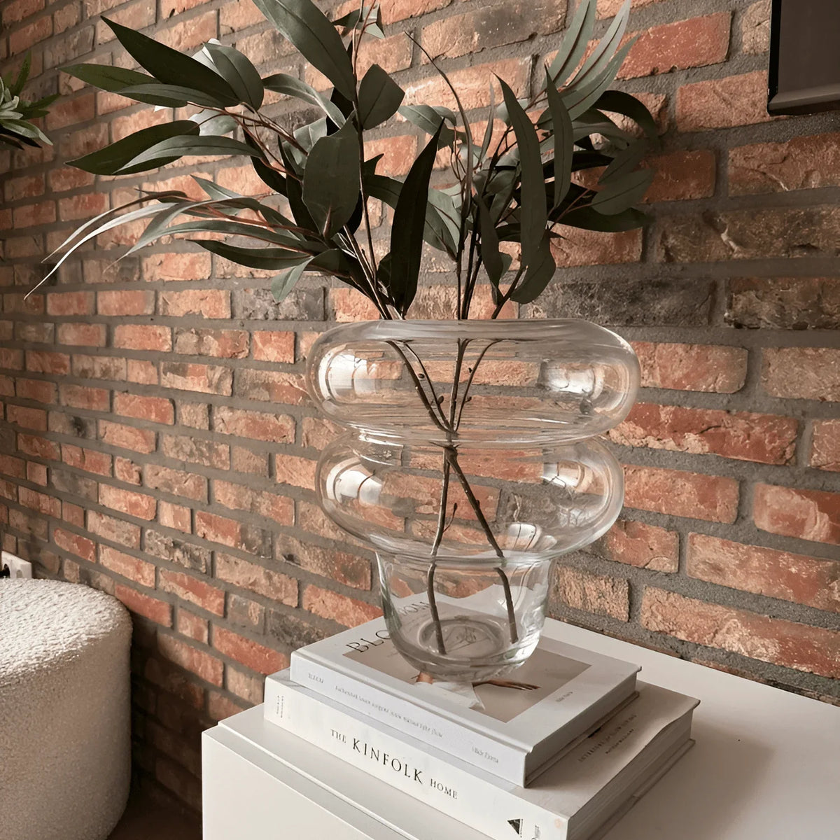 Aurora Glasvase – Transparent Dekorativ Vase i Moderne Design - Lioren