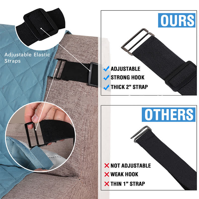 Detaljebillede af indsyet elastikkant i sofabetræk