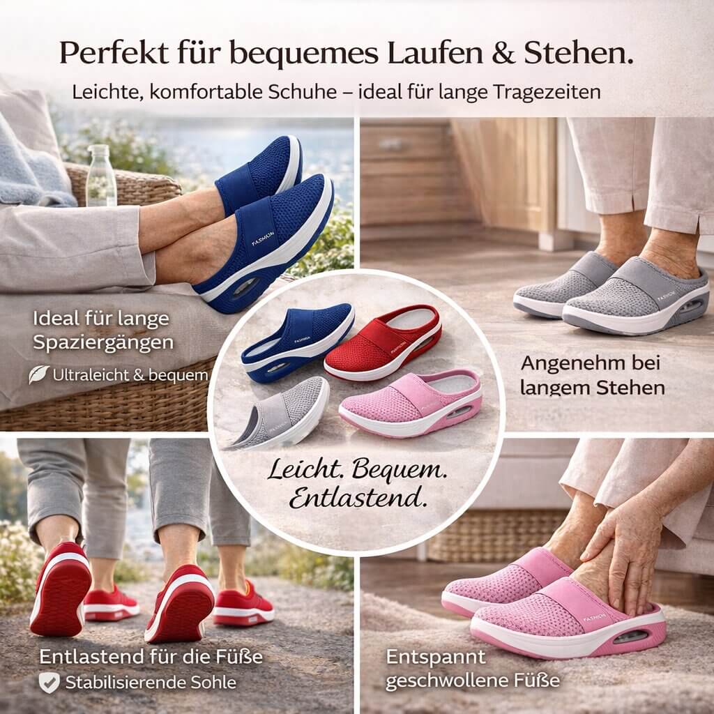 Par hjemmesko vist fra siden – fleksibel sål tydeligt synlig