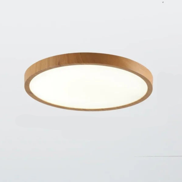 Detalje af monteringssystem til rund loftlampe