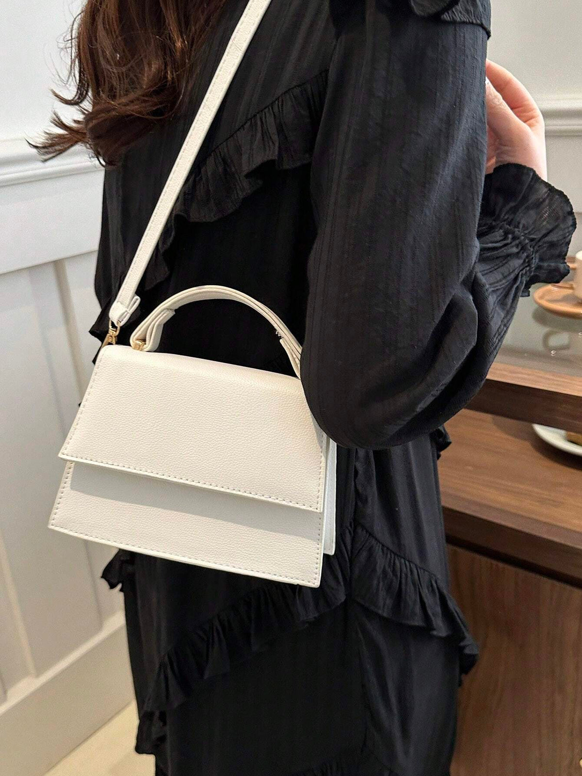 Bordeaux mini crossbody taske til damer