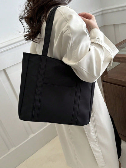 Canvas skuldertaske dame - alle tre farver samlet
