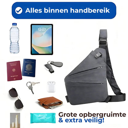 Kompakt skuldertaske til daglig pendling
