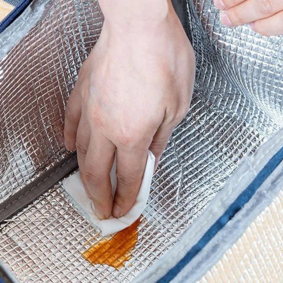 Køletaske med rummelig hovedlomme til frokost og snacks