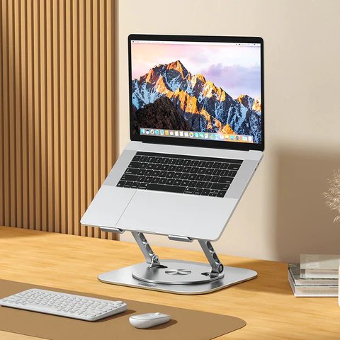 Foldbar tabletholder til tablets op til 15,6 tommer set fra siden