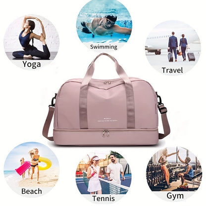 Nærbillede af lynlås og håndtag på weekendtaske