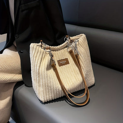 Corduroy crossbody taske set bagfra