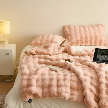 Fløjls- og Fleecetæppe – Ekstra Blødt og Varmt | Perfekt til Sofa og Soveværelse