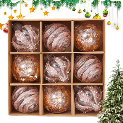 Gyldne Julekugler – Elegant og Skinnende Pynt | Perfekt til Juletræet og Festlig Pynt