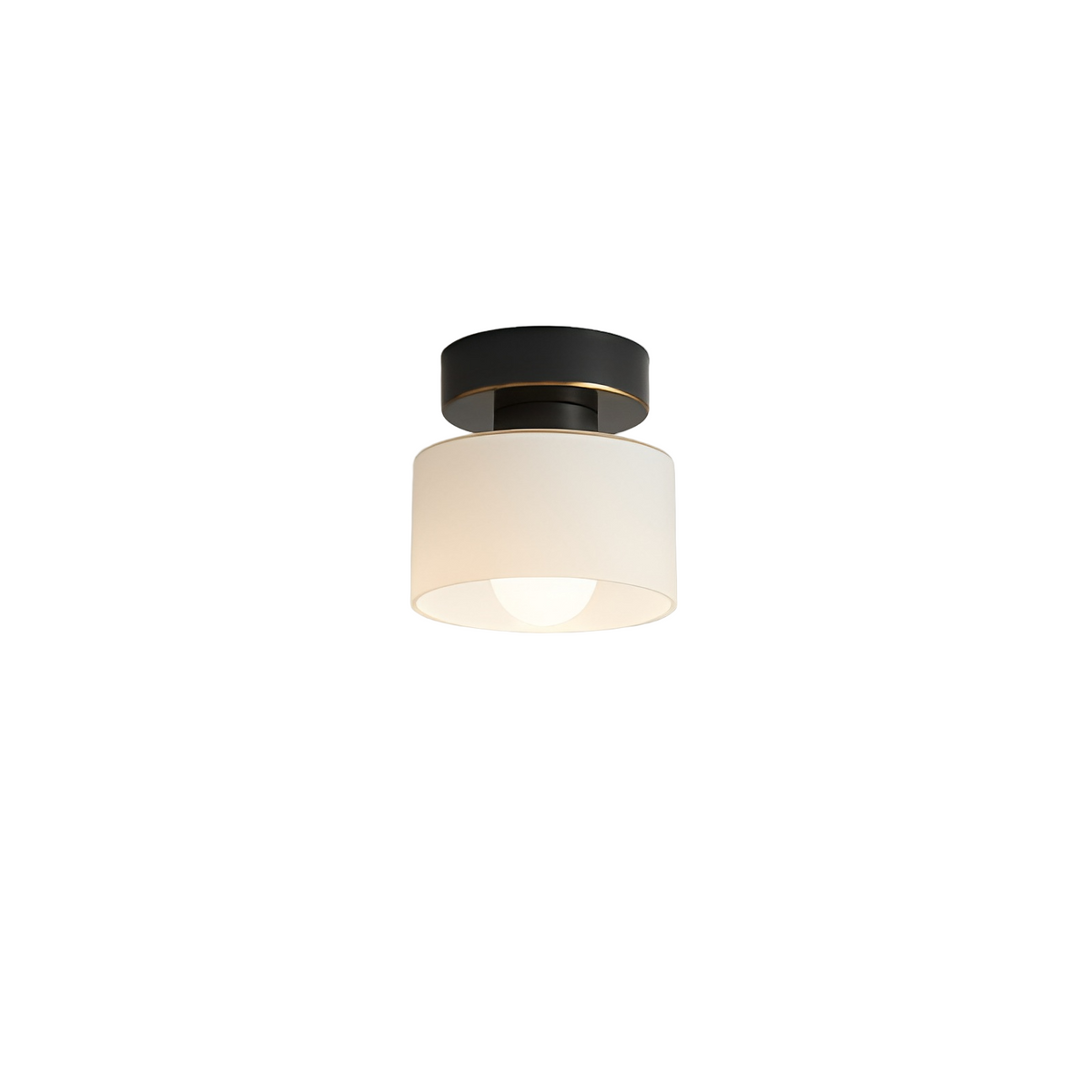 Bauhaus moderne loftspot med guldfinish og elegant design – set forfra