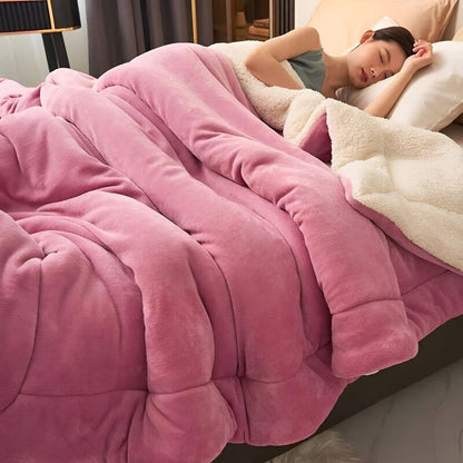 DoubleComfort Tæppe – Hyggeligt, Varmt Dobbeltlaget Fleeceplaid