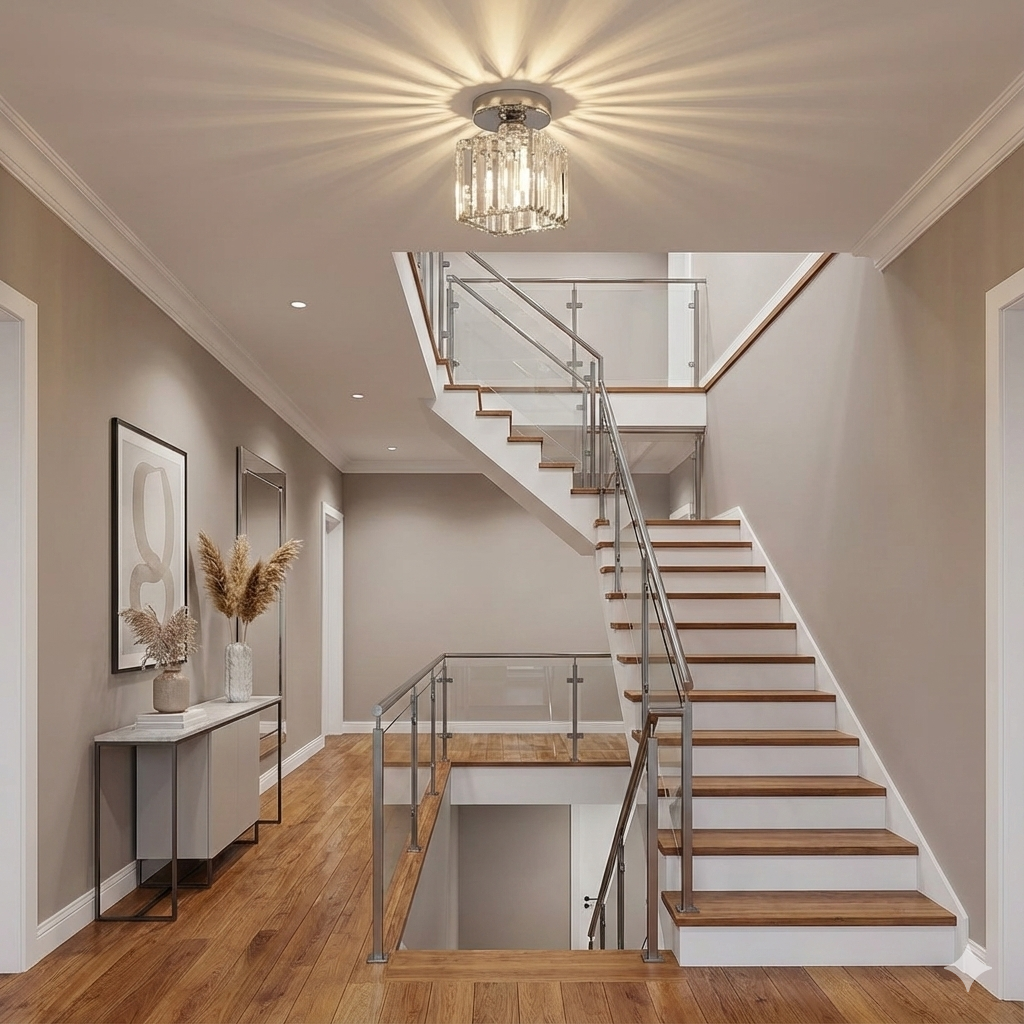Loftlampe med E27-fatning – kompatibel med LED