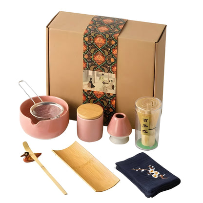 Keramisk Matcha Sæt – Traditionelt Japansk Te-Sæt til Perfekt Forberedelse og Elegance i Dit Hjem 1