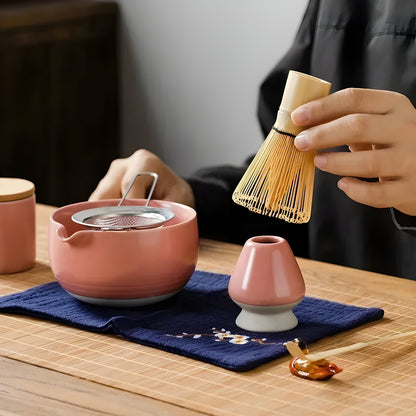 Keramisk Matcha Sæt – Traditionelt Japansk Te-Sæt til Perfekt Forberedelse og Elegance i Dit Hjem 2