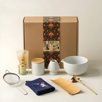 Keramisk Matcha Sæt – Traditionelt Japansk Te-Sæt til Perfekt Forberedelse og Elegance i Dit Hjem 6