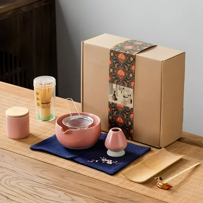 Keramisk Matcha Sæt – Traditionelt Japansk Te-Sæt til Perfekt Forberedelse og Elegance i Dit Hjem 7