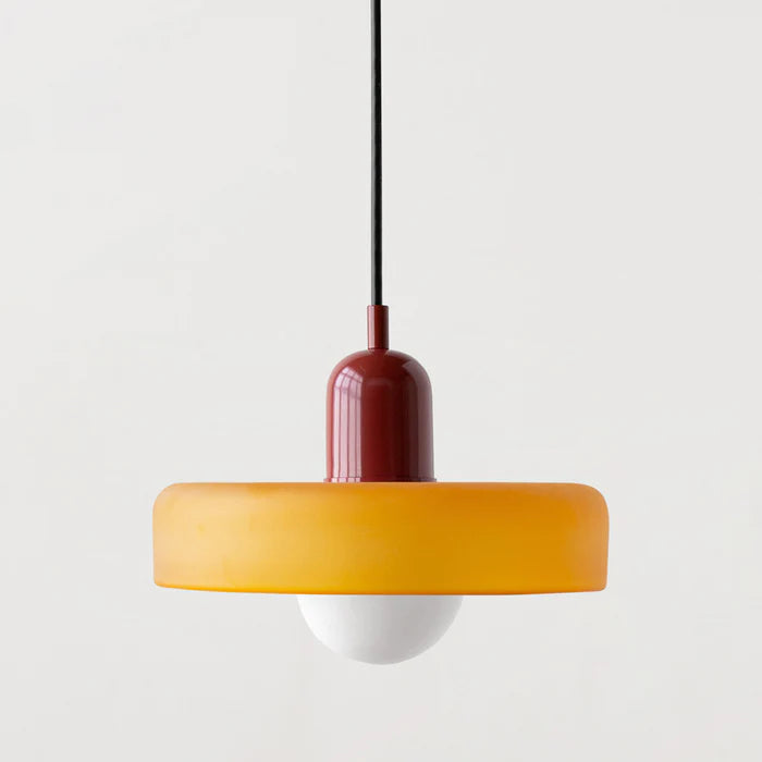 Luma Retro Hængelampe – Farverig Glasdesign til Spisebordet [hængelampe] 14