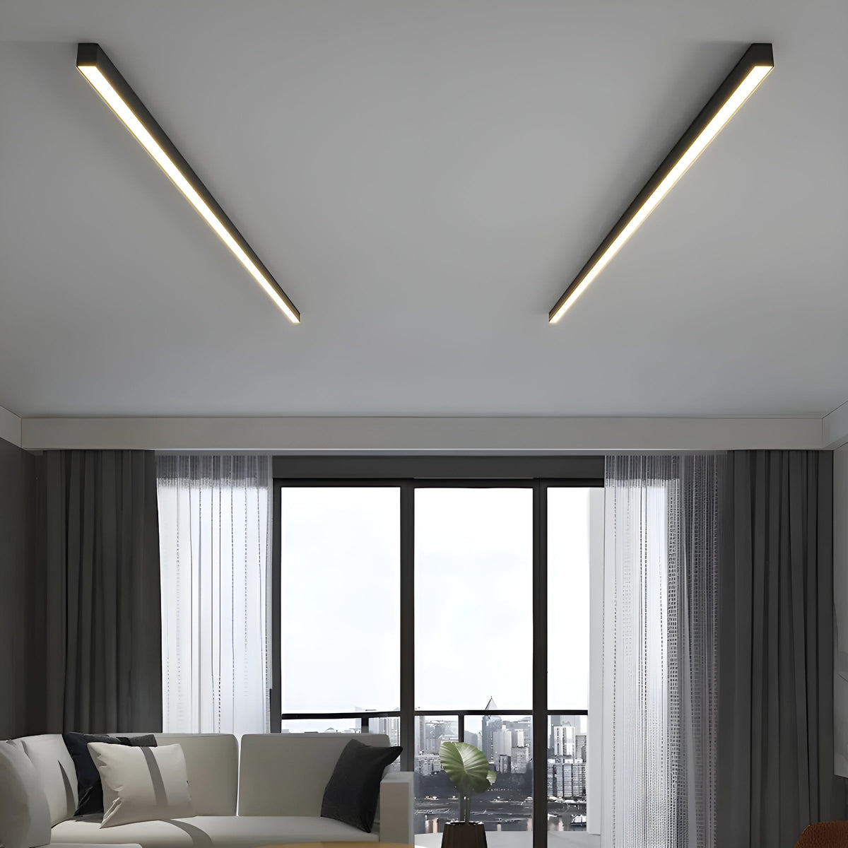 Luxe Loftslampe Stue – Elegant Dæmpbar LED Design til Indbydende Atmosfære Loftslampe 8