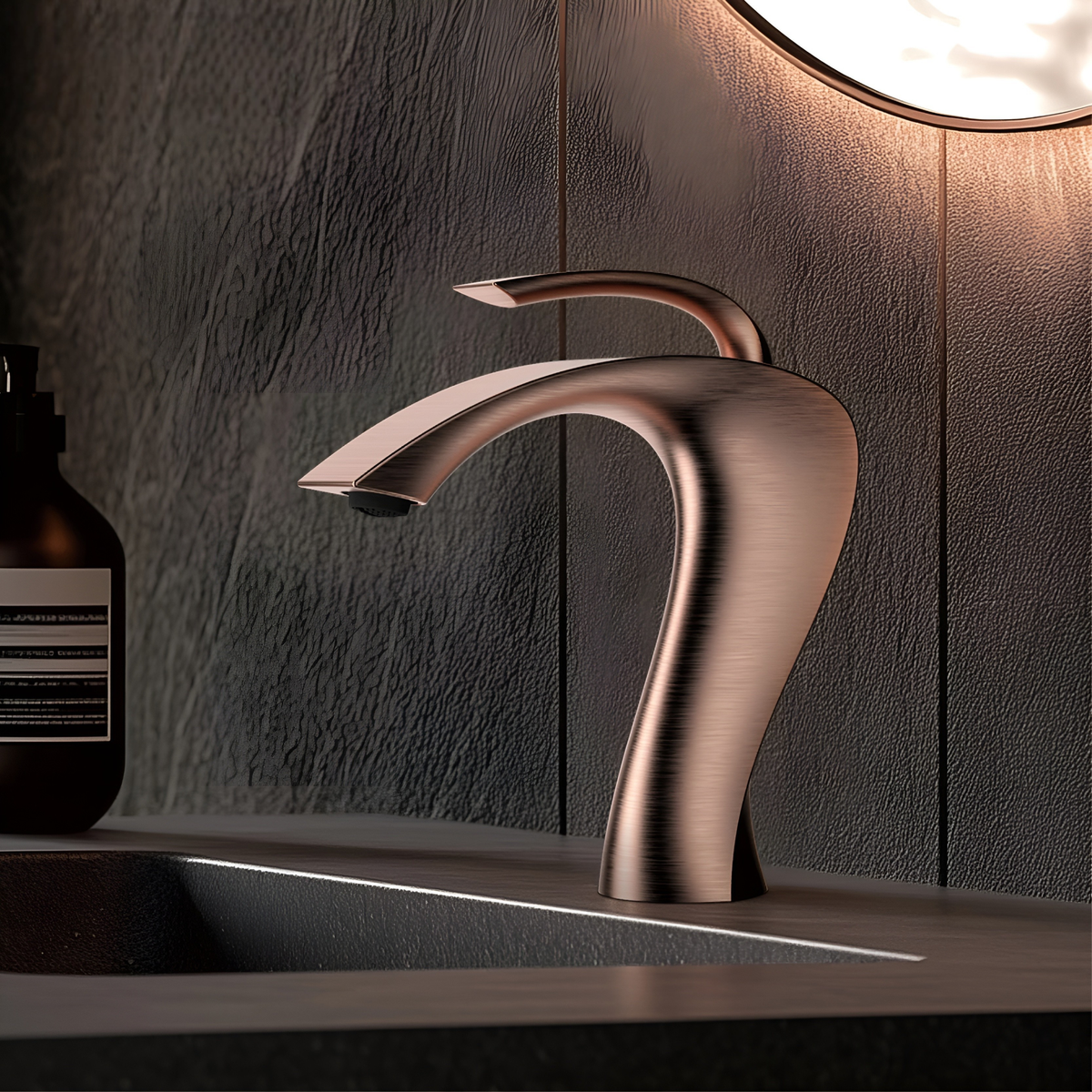 Moderne Håndvaskarmatur i Messing – Elegant Design med Keramisk Patron til Præcis Vandkontrol 5