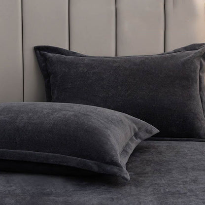 Blødt sengetøj pudebetræk i fleece – soveværelsesstyling
