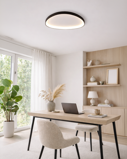 LED loftlampe i størrelse L62 cm monteret i stue
