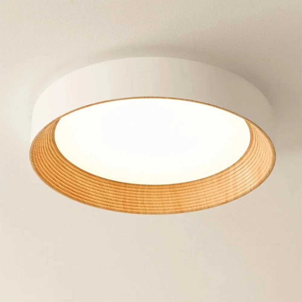 Loftlampe Ø 45 cm med blødt varmt lys i skandinavisk entre