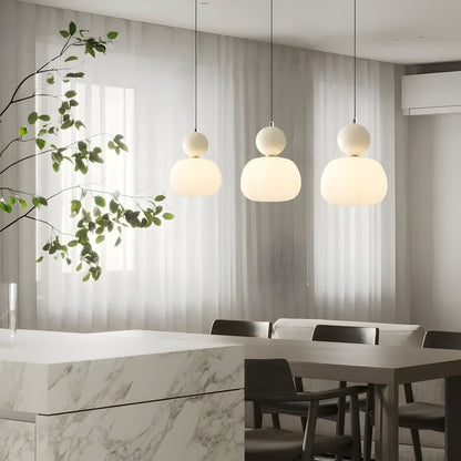 Solar-Powered Elegance: Mjørik Nordic Cream Pendant Lamp**  **Meta Title:** Eco-Friendly Solar Pendant Lamp for Outdoor Spaces - Lioren