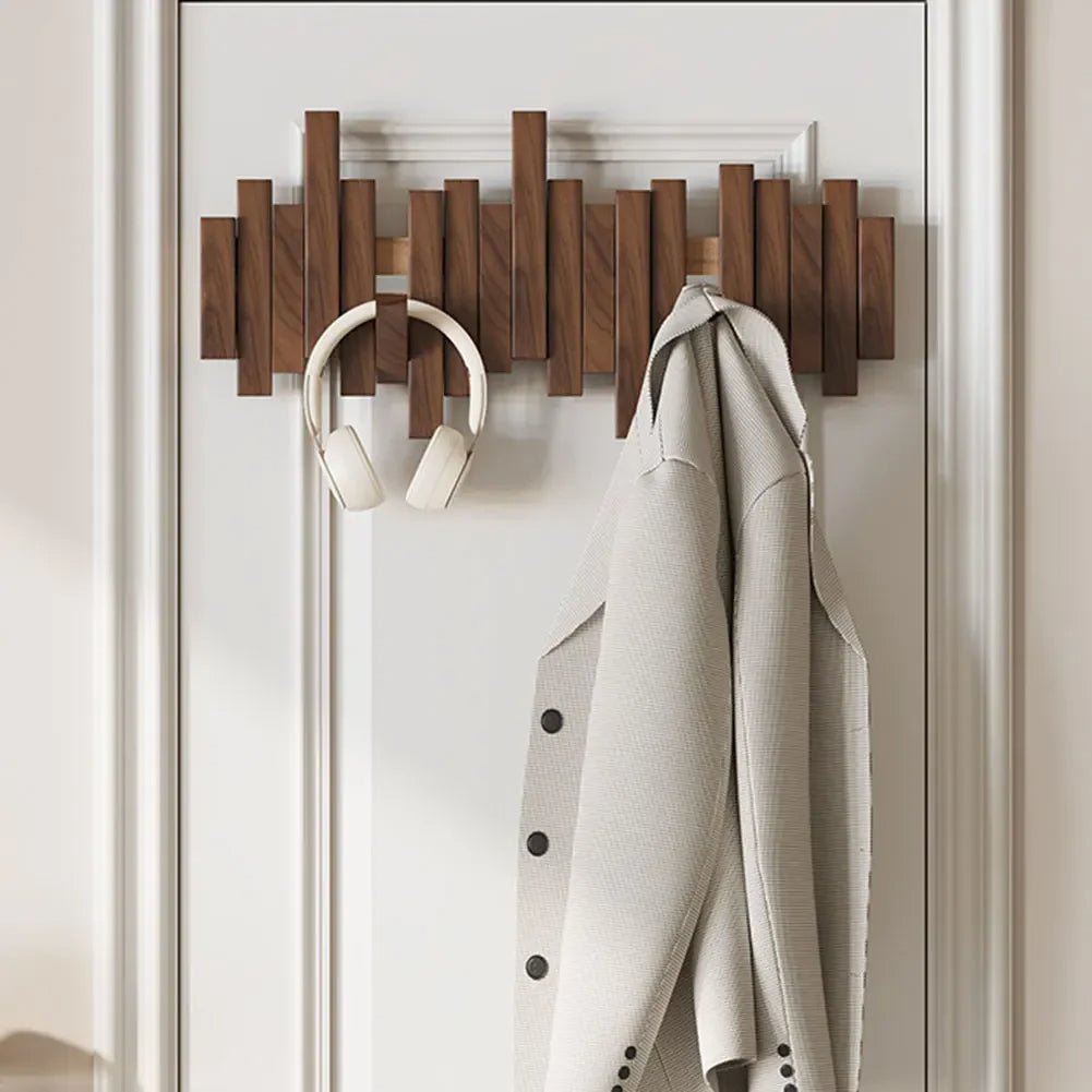 Trægarderobe med Magnetiske Kroge – Elegant Opbevaringsløsning til Dit Hjem, Pladsbesparende Design 3