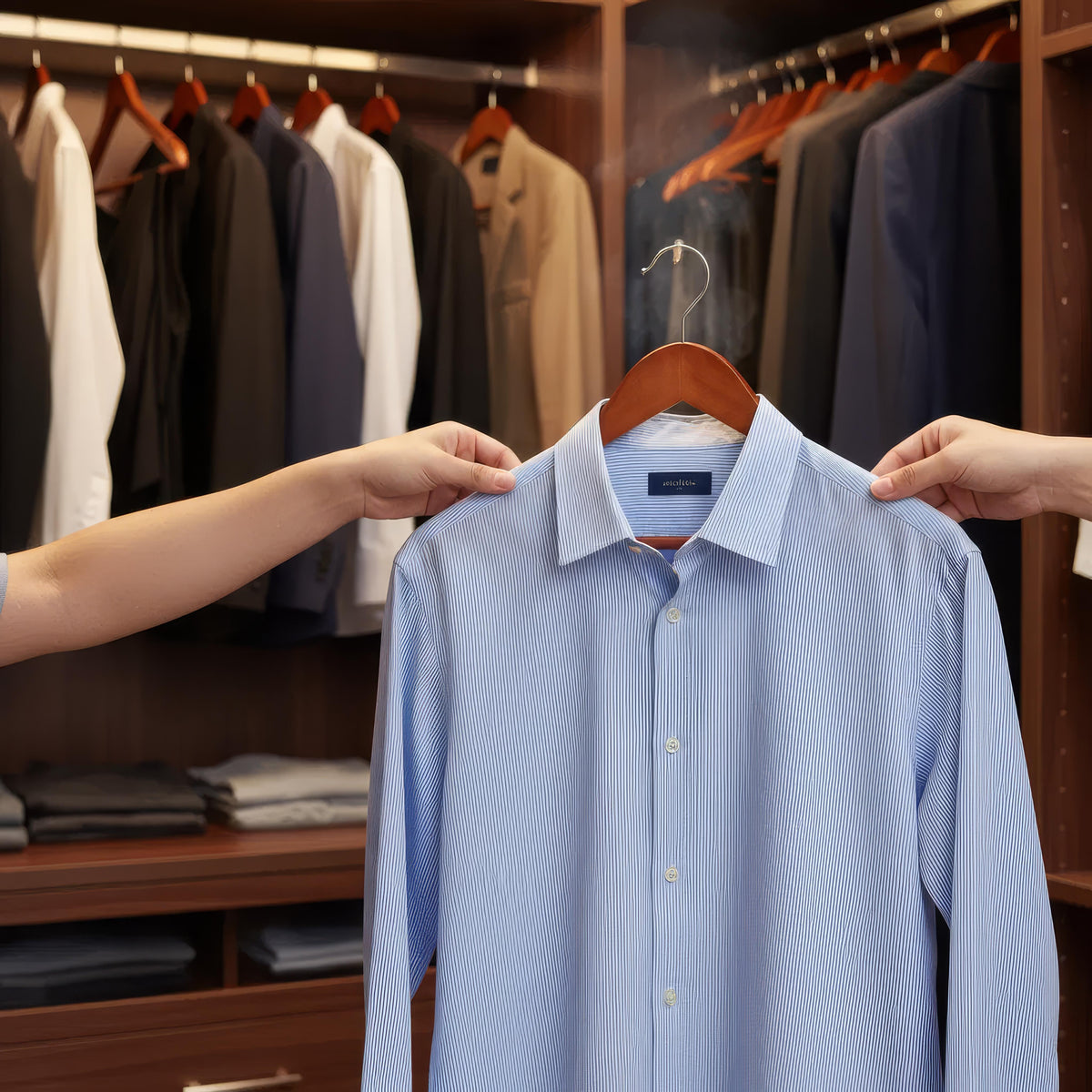 Trætøjsbøjler – Holdbare og Elegante Bøjler til Garderobe, Ideelle til Hjem og Professionelt Brug 3