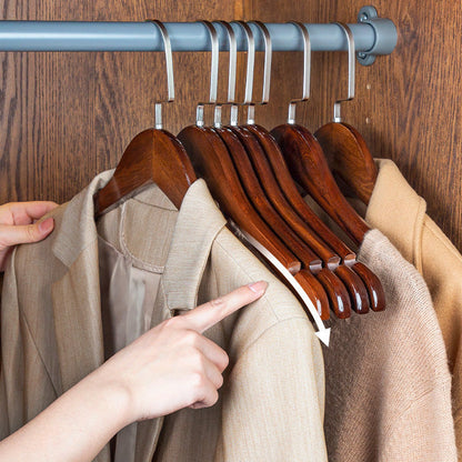 Trætøjsbøjler – Holdbare og Elegante Bøjler til Garderobe, Ideelle til Hjem og Professionelt Brug 6