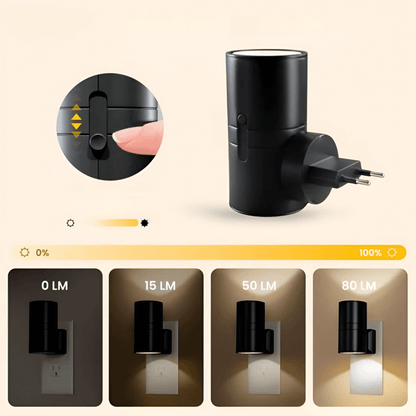 Lunara LED natlampe – energibesparende 1 watt natbelysning