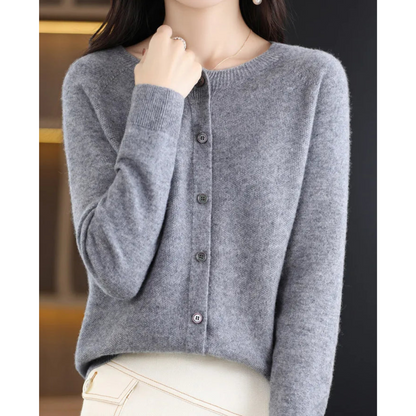 Cashmere-look pullover til kvinder – hvid farvevariant