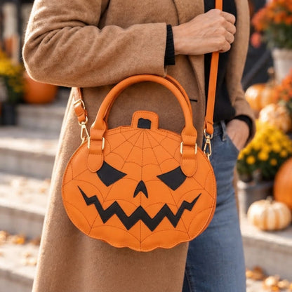 Håndtaske i græskarform til Halloween – forside