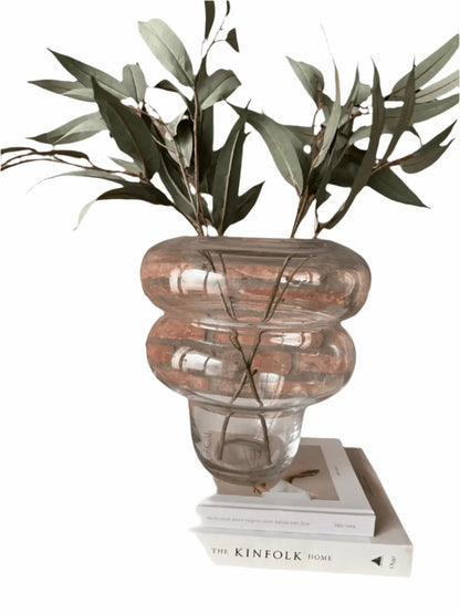 Aurora Glasvase – Transparent Dekorativ Vase i Moderne Design - Lioren