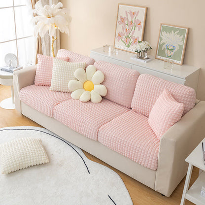 Sofabetræk i blå farve – stilrent look i stuen