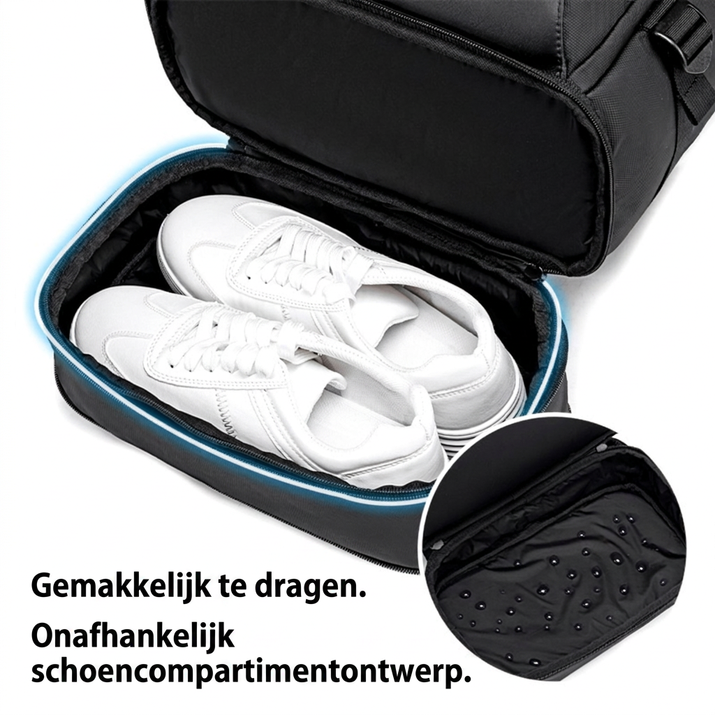 Multifunktionel sort rejsetaske til arbejde og rejser