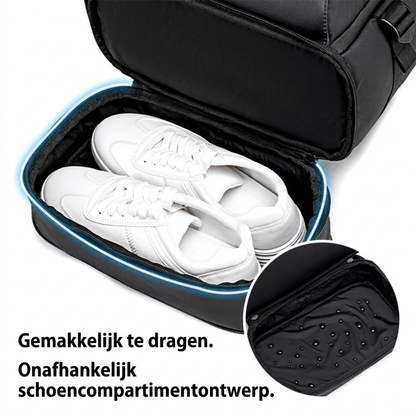 Multifunktionel sort rejsetaske til arbejde og rejser