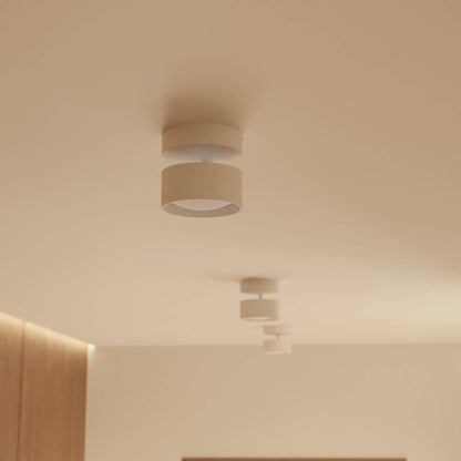 Monteringsdetalje for cylindrisk LED loft- og væglampe