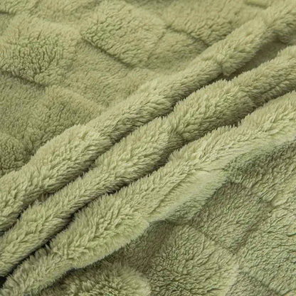 Jacquard sengetæppe på seng i soveværelse – stilfuldt og praktisk