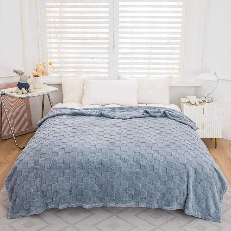 Jacquard sengetæppe i flere farver – 200x230 cm til dobbeltseng